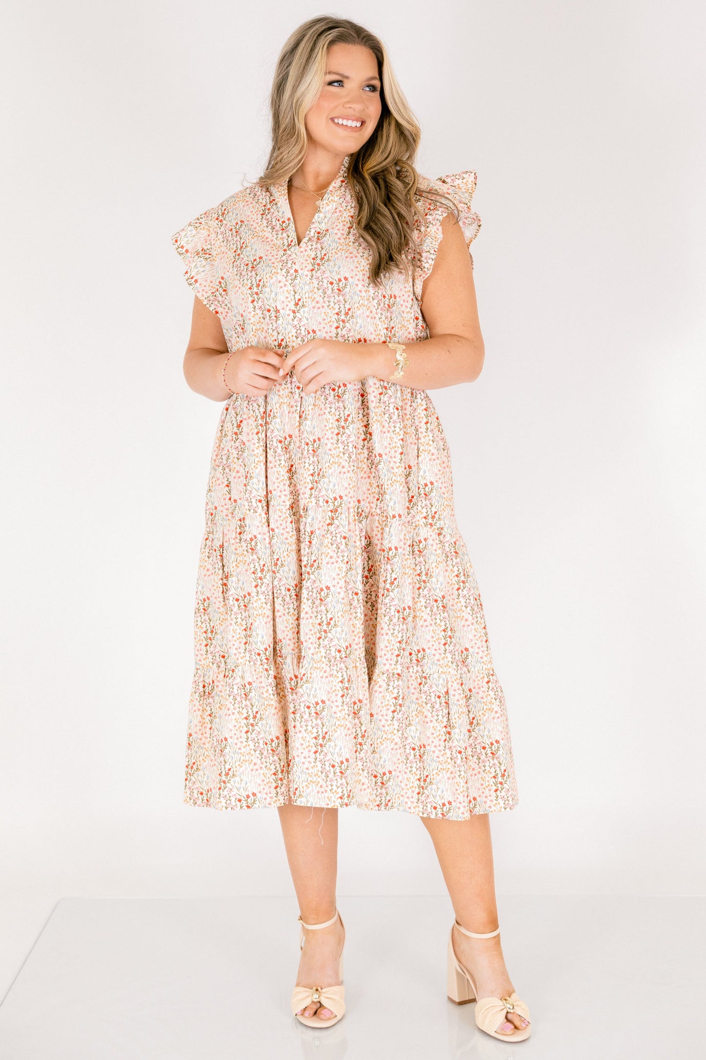 Vestido Dulce Naturaleza, Crema