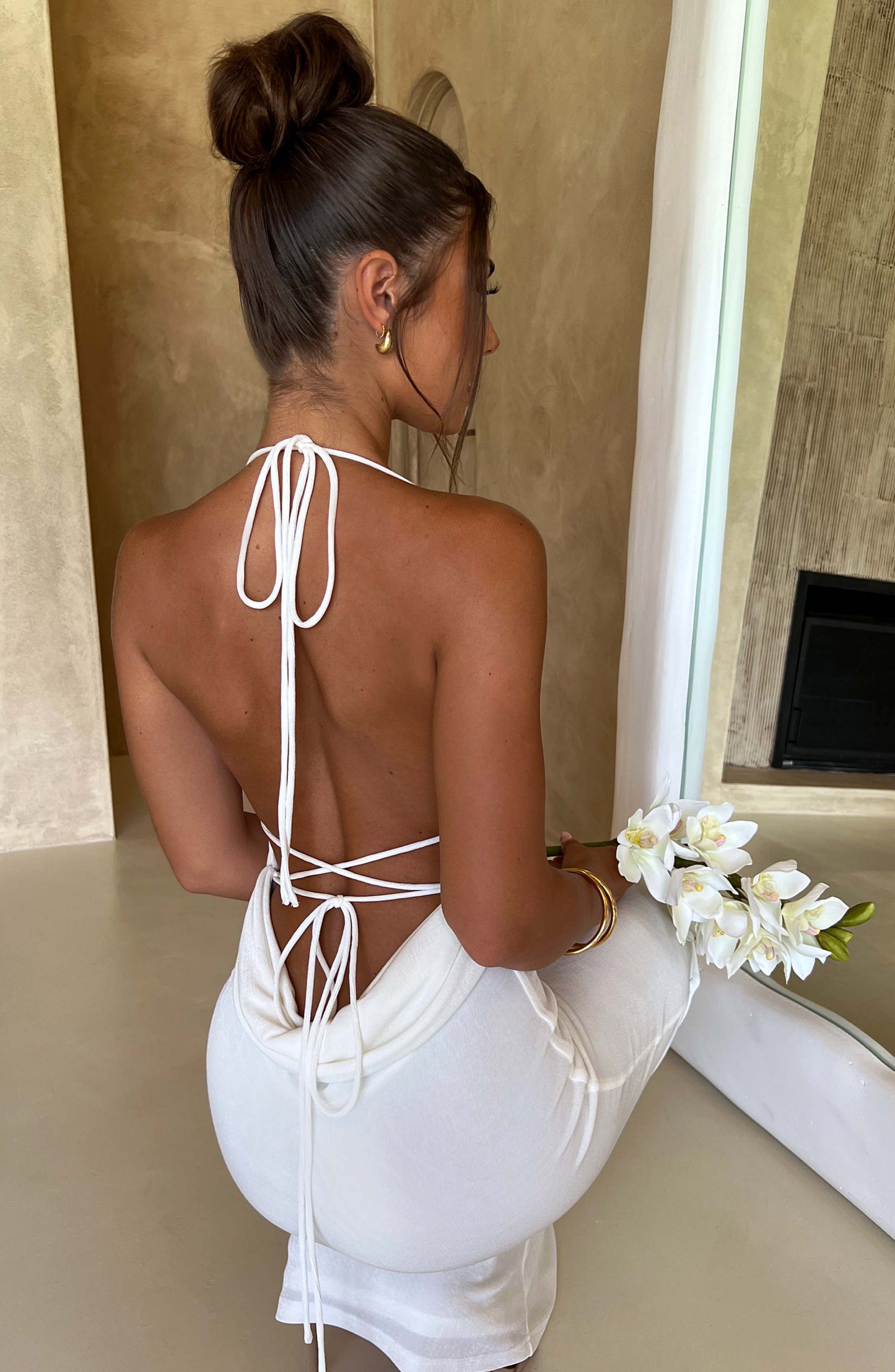 Sukienka Maxi Talisa - Perłowa