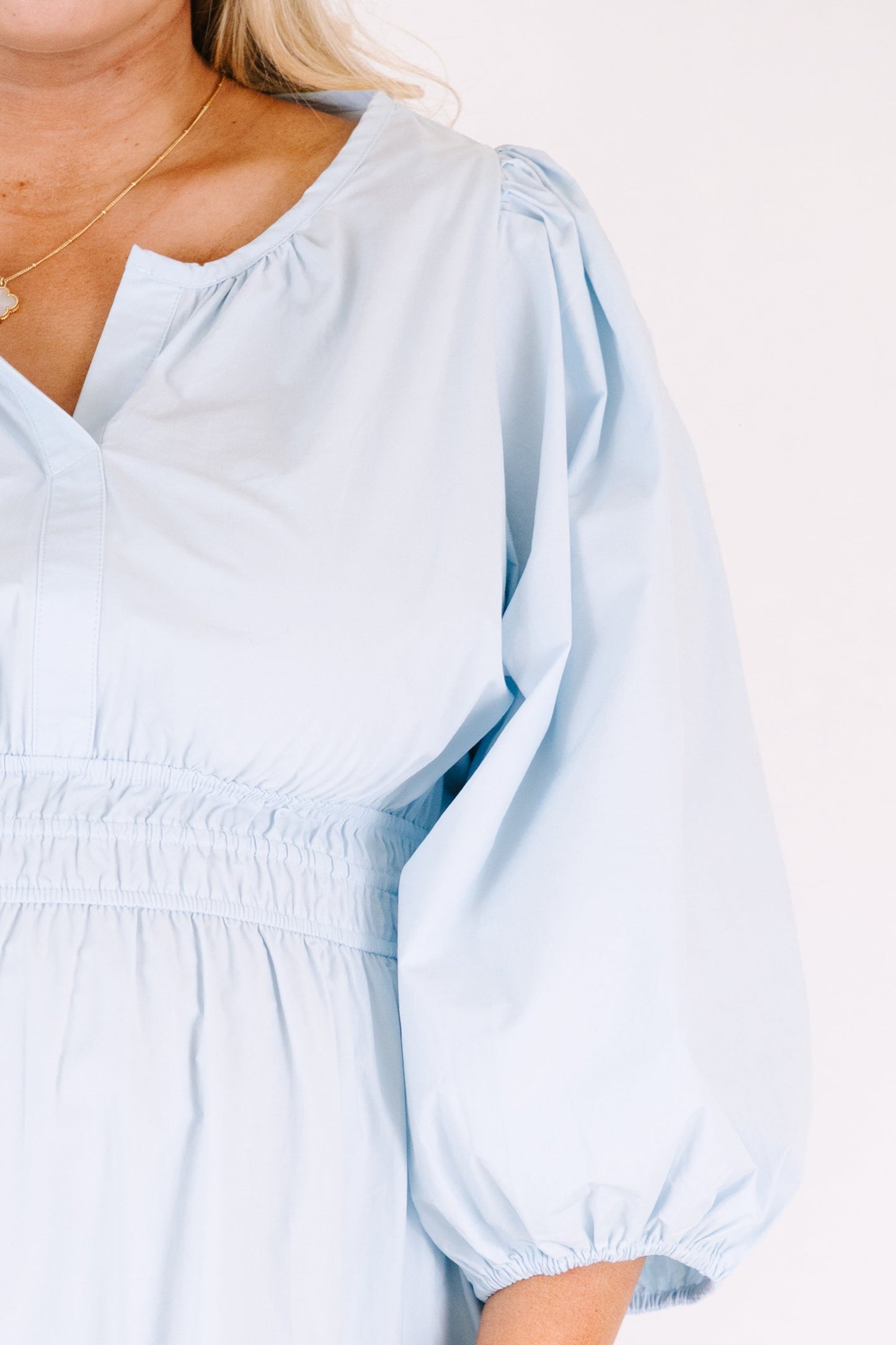 El Vestido de Elección Clara, Azul Bebé