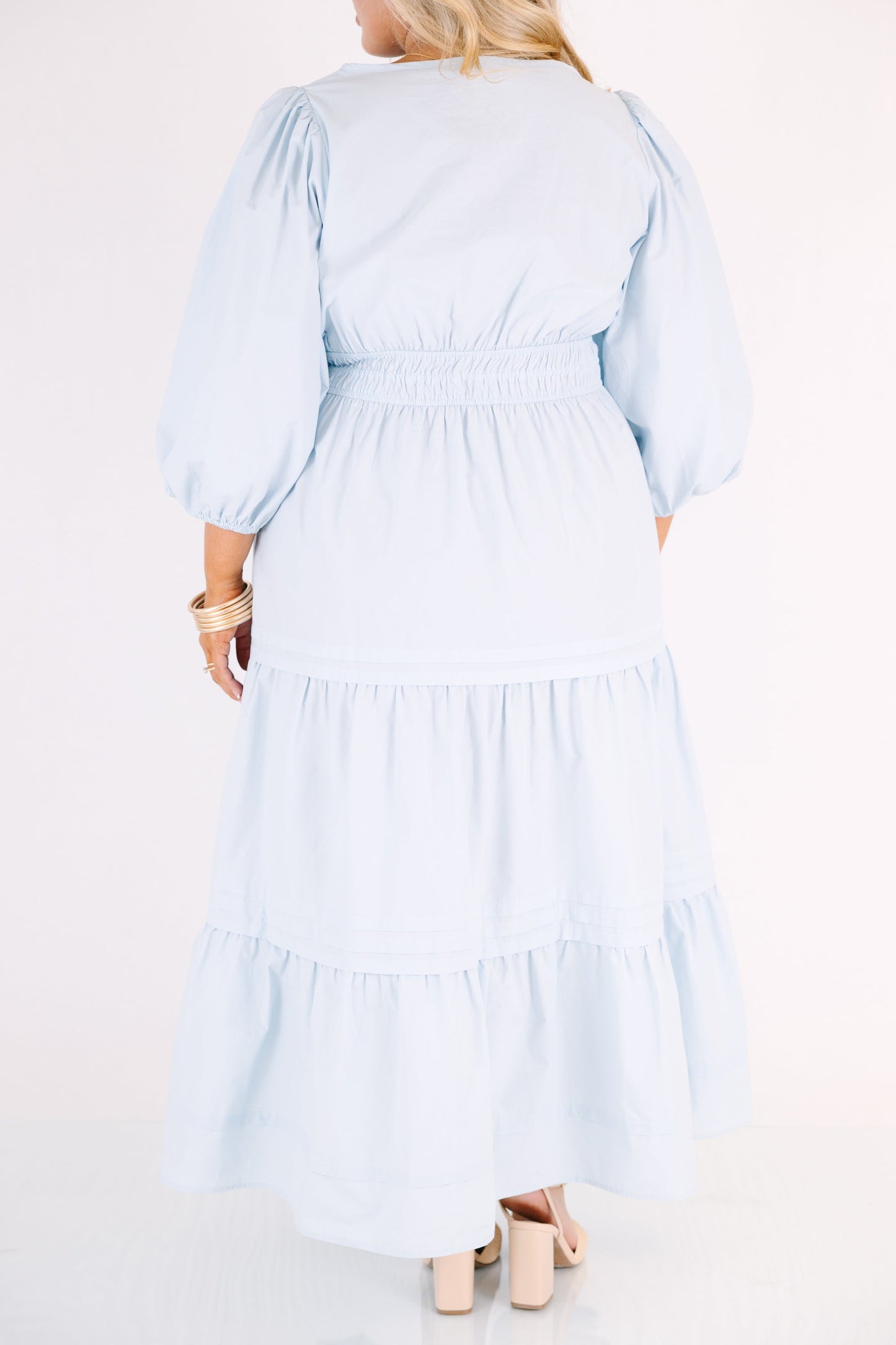El Vestido de Elección Clara, Azul Bebé