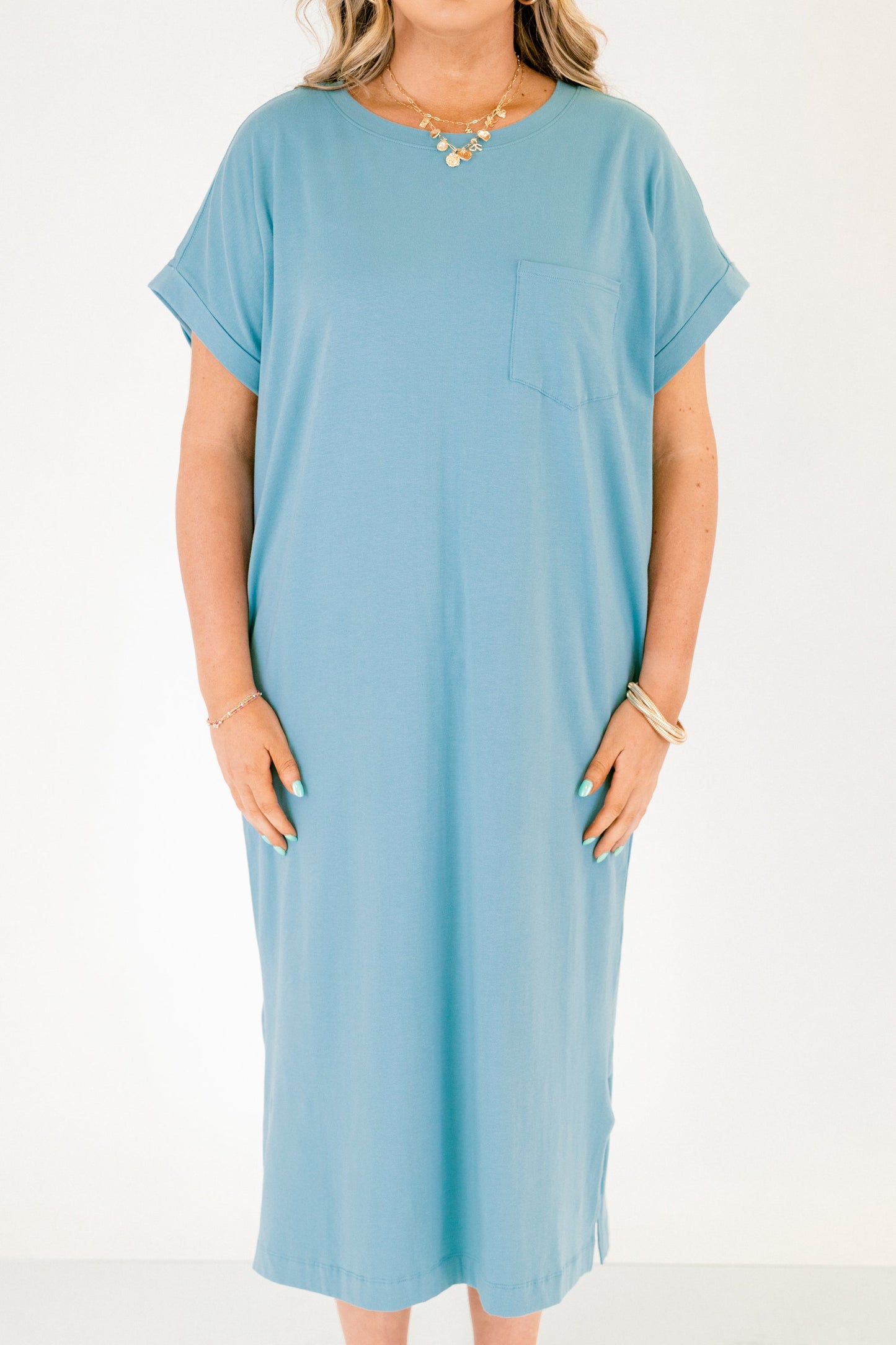 El Vestido Hecho, Verde Teal Polvoriento