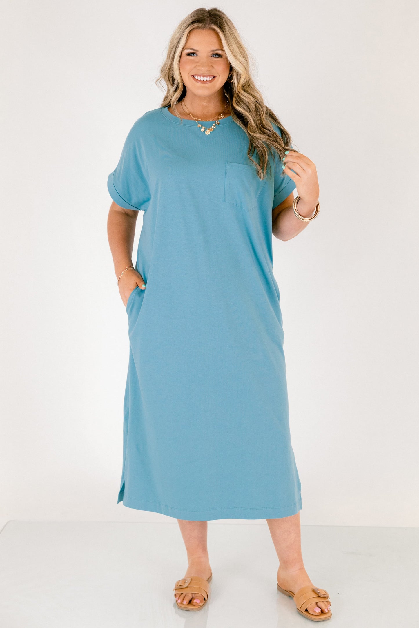 El Vestido Hecho, Verde Teal Polvoriento
