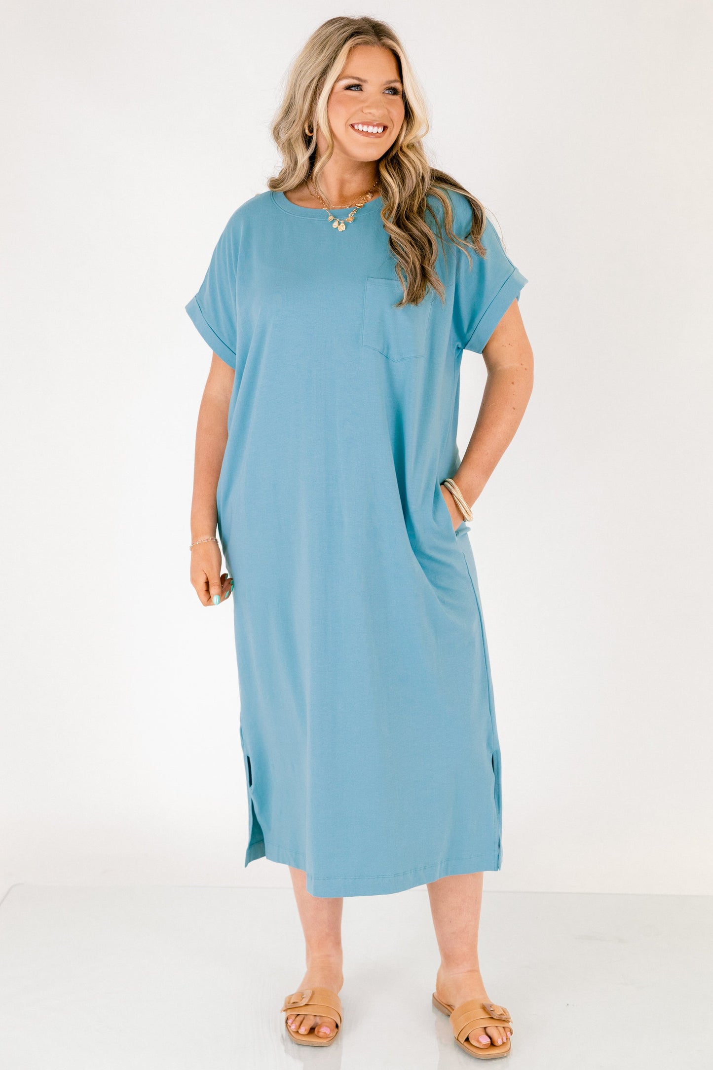 El Vestido Hecho, Verde Teal Polvoriento