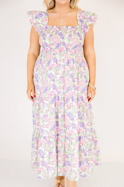El Vestido Maxi Canción de las Flores Silvestres, Mezcla de Lila Rosa