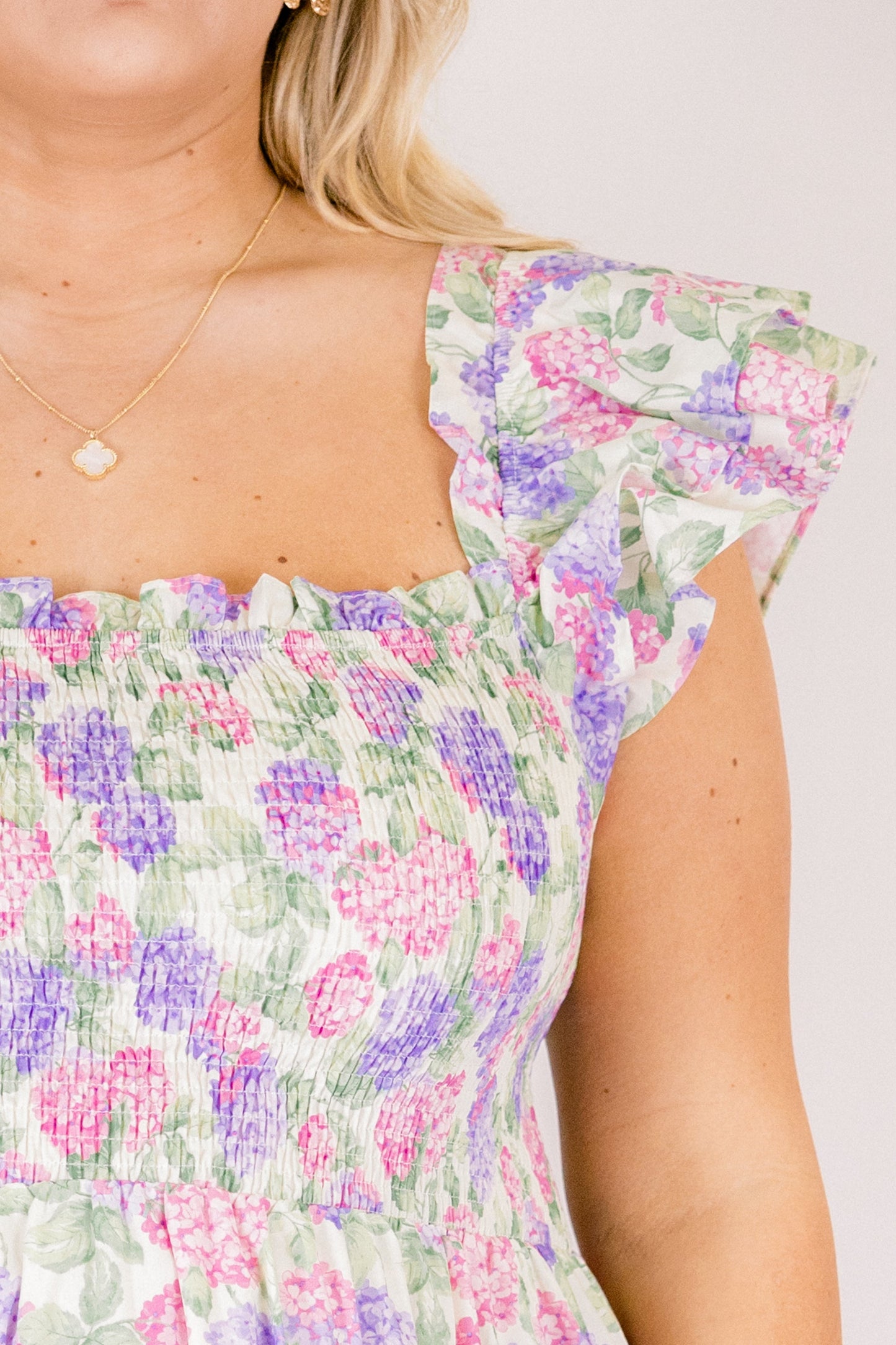 El Vestido Maxi Canción de las Flores Silvestres, Mezcla de Lila Rosa