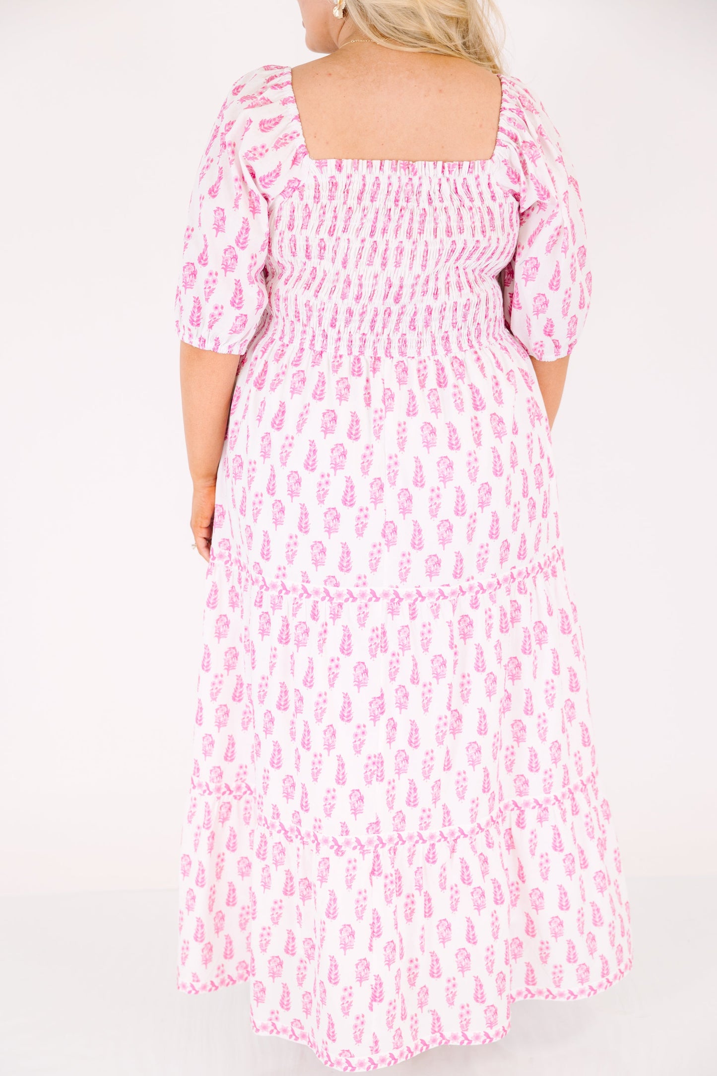 Vestido Maxi Bajo El Hibisco, Rosa