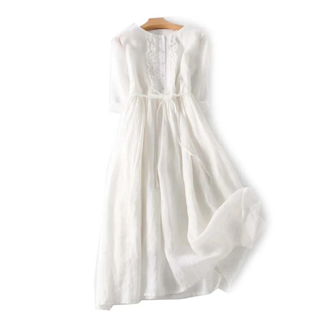 Auréline | Vestido Bohemio Natural