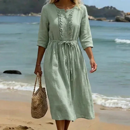 Auréline | Vestido Bohemio Natural