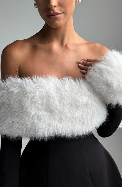 Sukienka mini Villanelle - Czarna/Biała