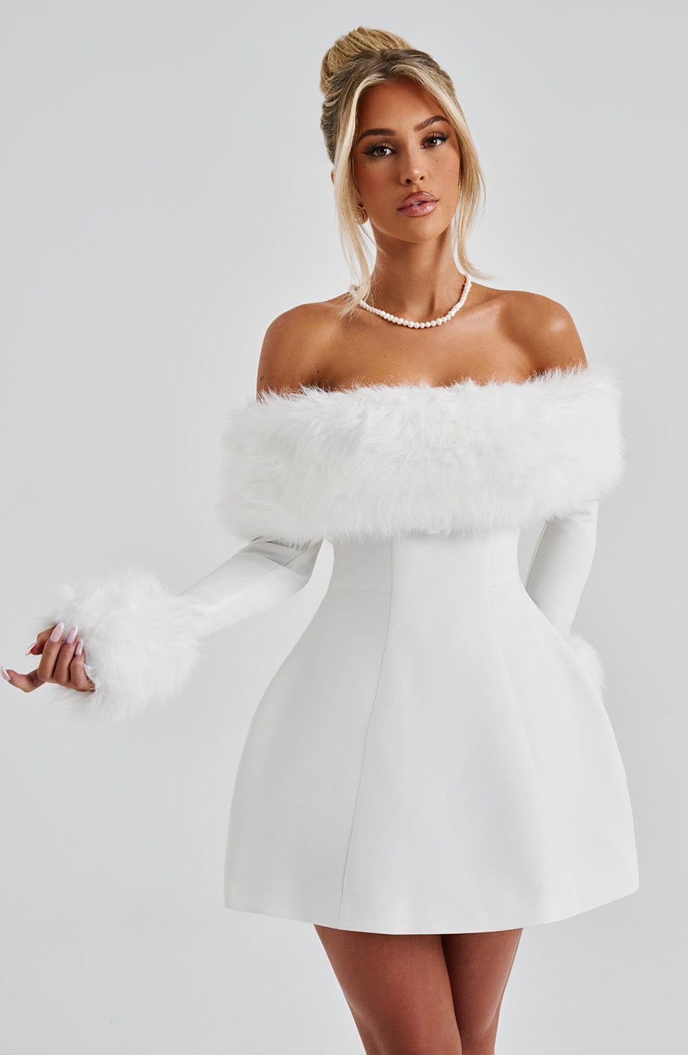 Mini Sukienka Villanelle - Kość słoniowa