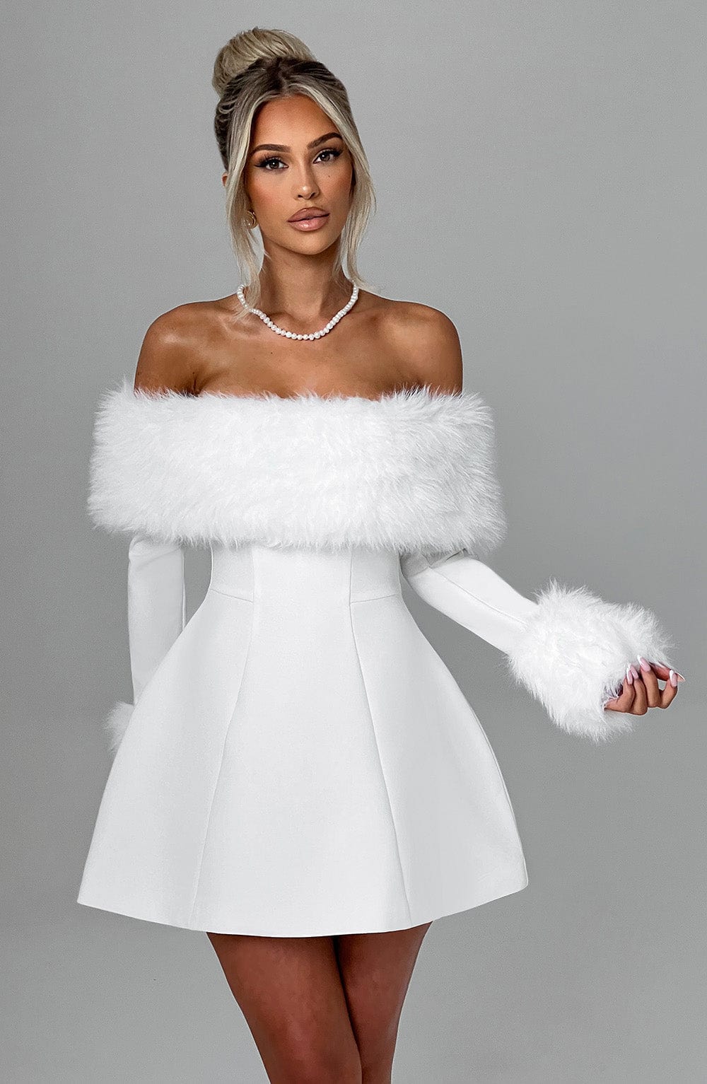 Mini Sukienka Villanelle - Kość słoniowa