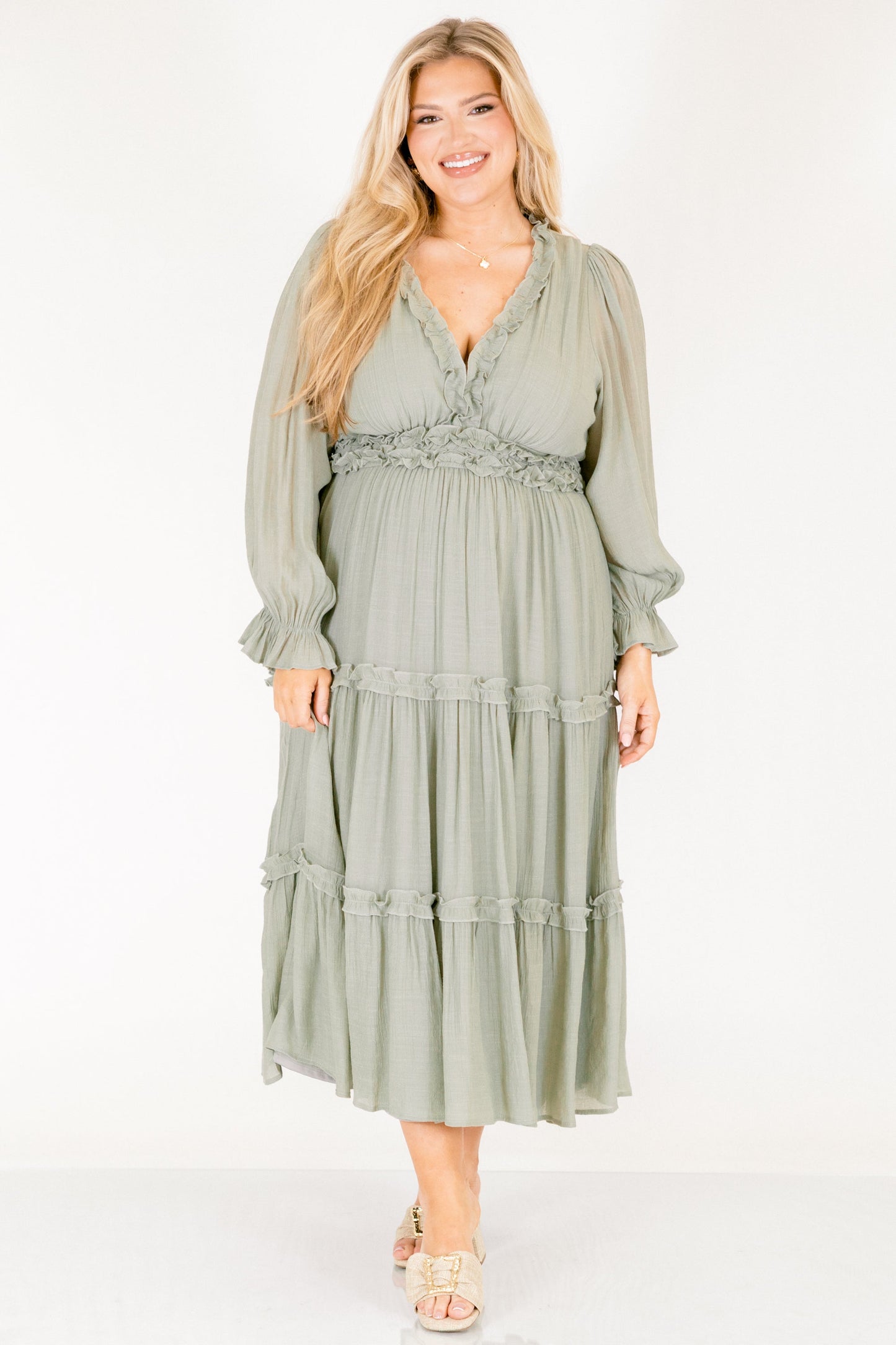 Vestido Vivid Palms, Salvia