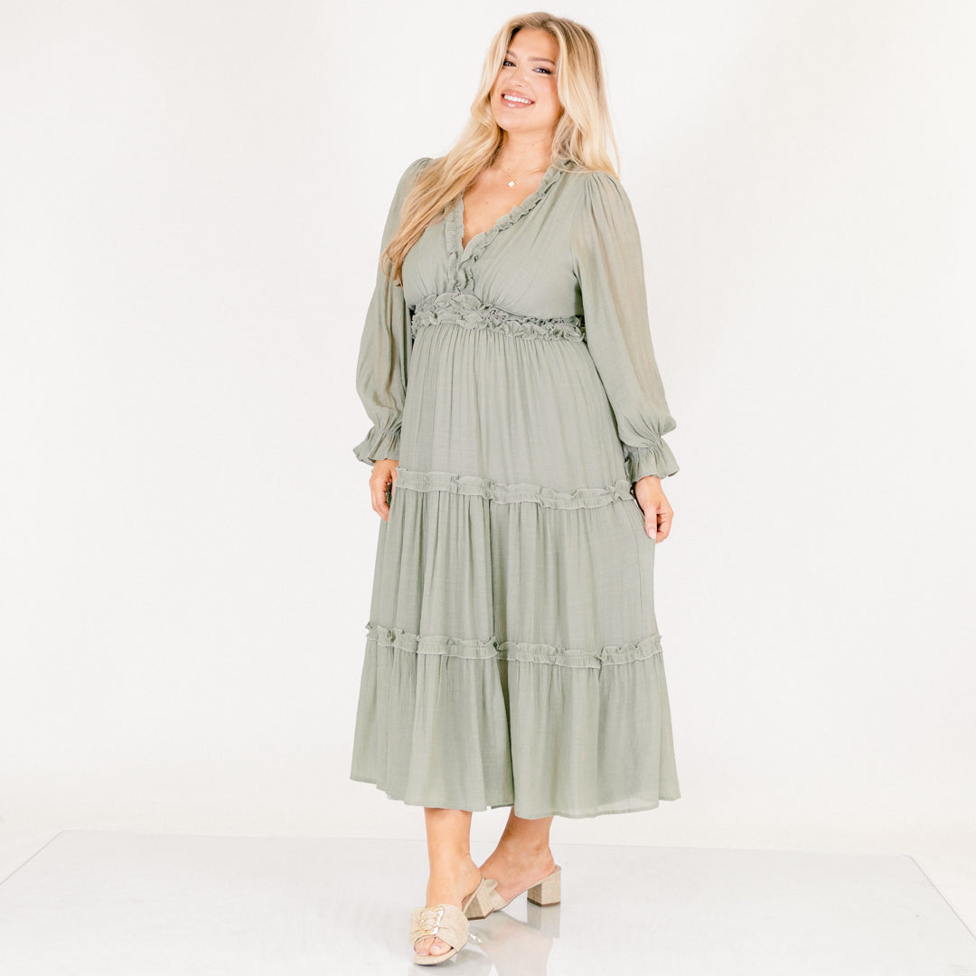 Vestido Vivid Palms, Salvia