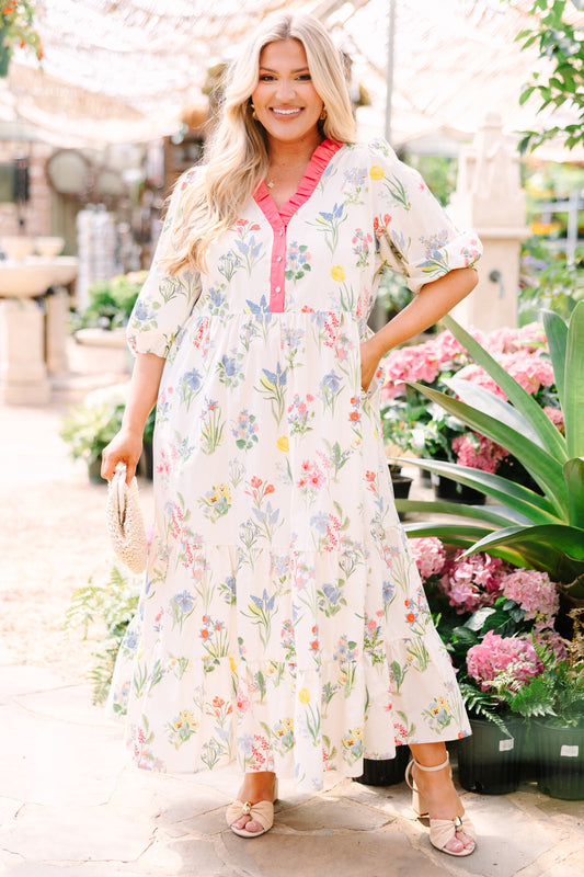 Vestido Bien Definido, Crema