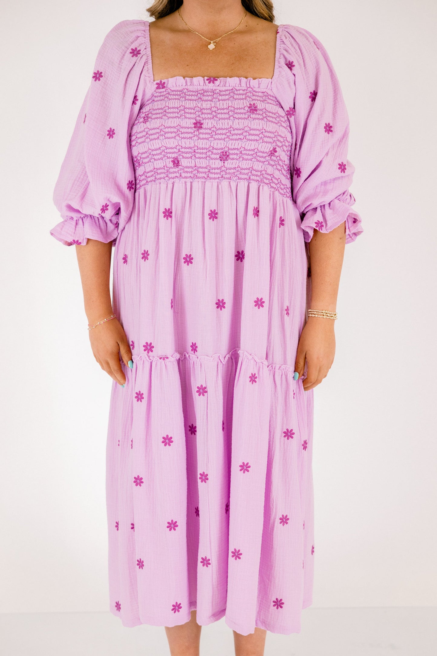 Vestido Maravilla de Flores Silvestres, Lila