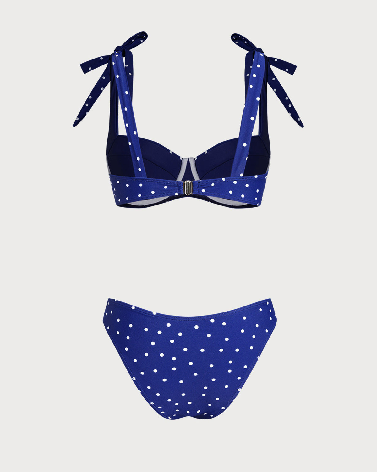 Conjuntos de Bikini con Aro y Lunares en Color Azul