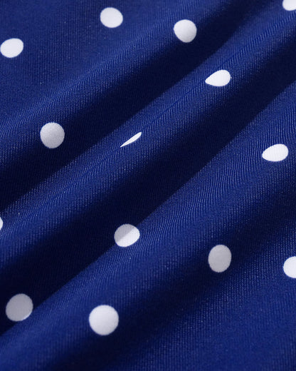 Conjuntos de Bikini con Aro y Lunares en Color Azul