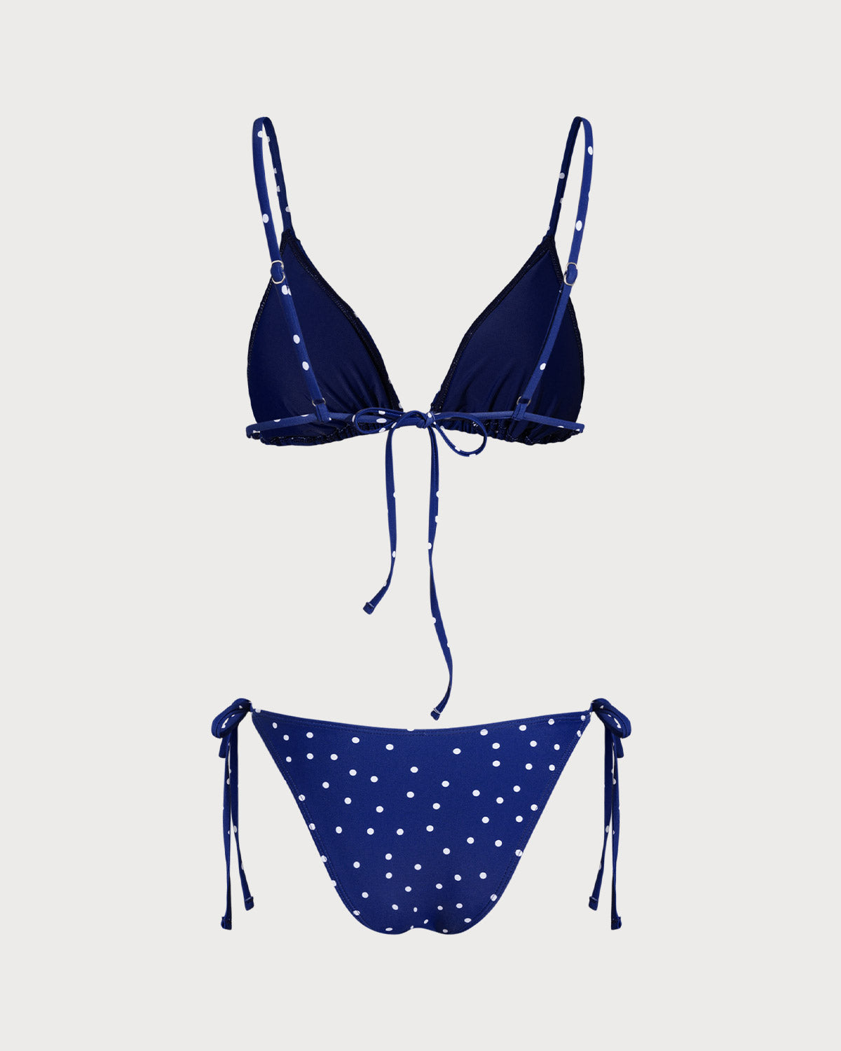 Conjuntos de Bikini Bralette con Lunares Azules
