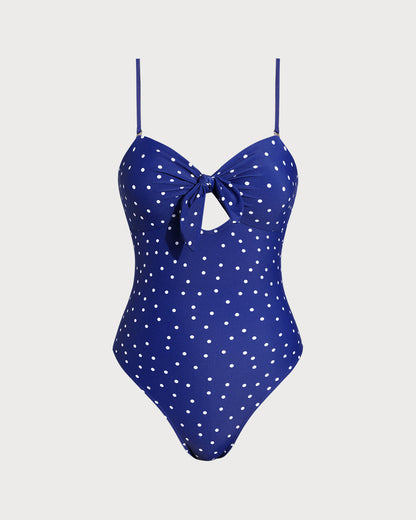 Traje de Baño de Una Pieza con Lunares