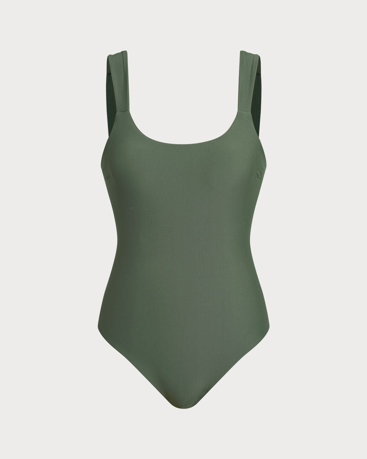 Traje de Baño de Una Pieza Verde con Control de Abdomen