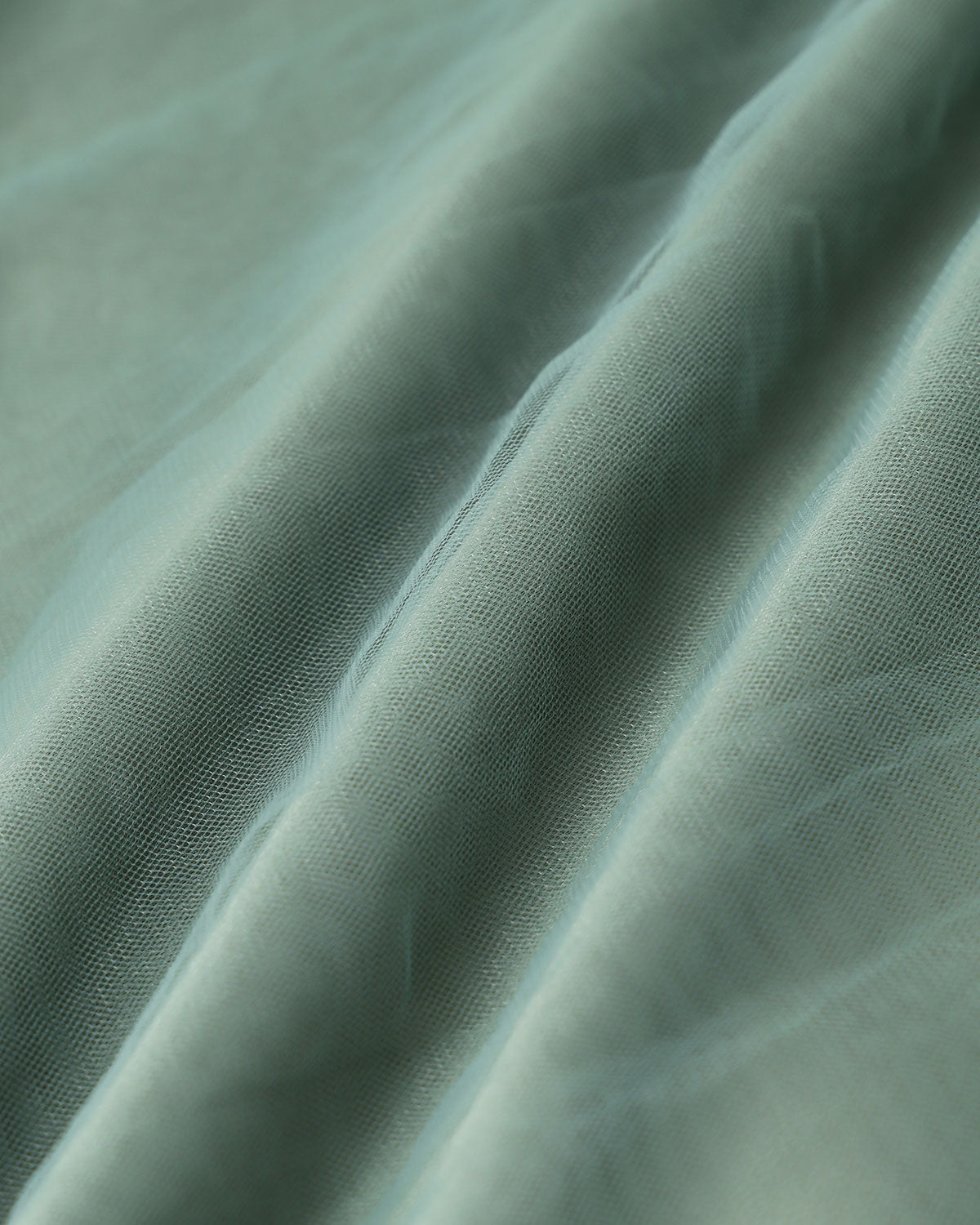 Vestido Midi Deslizante de Malla Verde