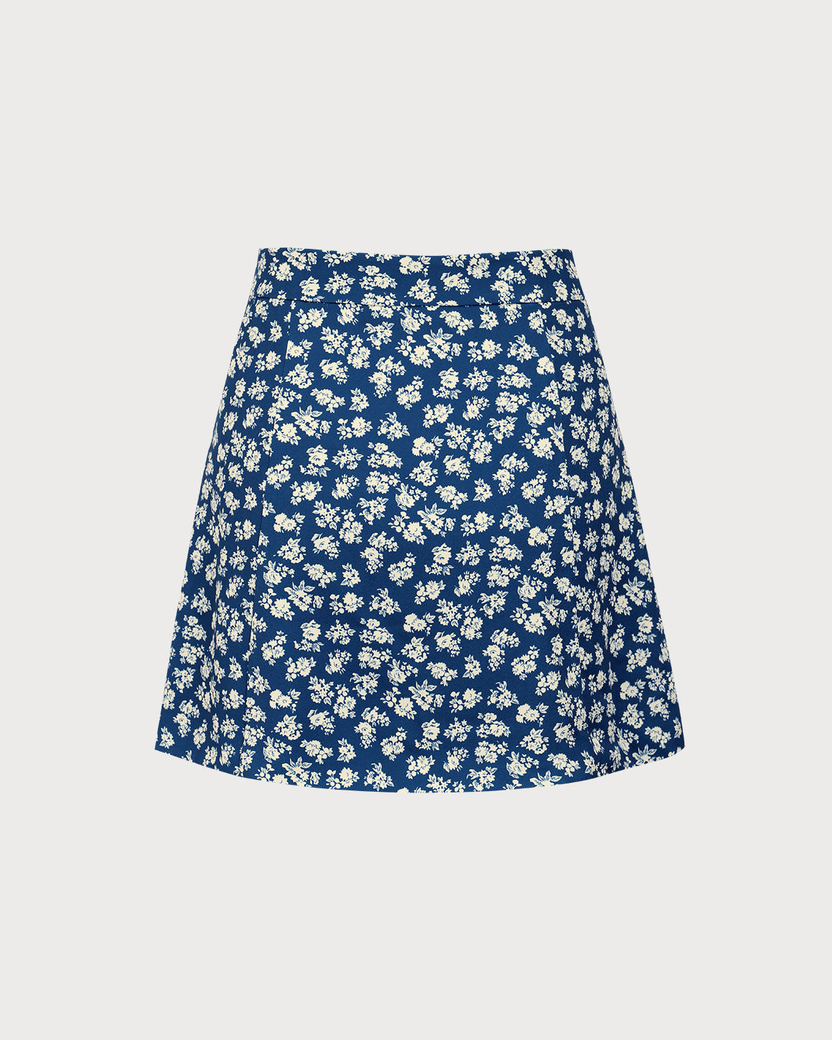Falda Mini A-Line Floral en Marino