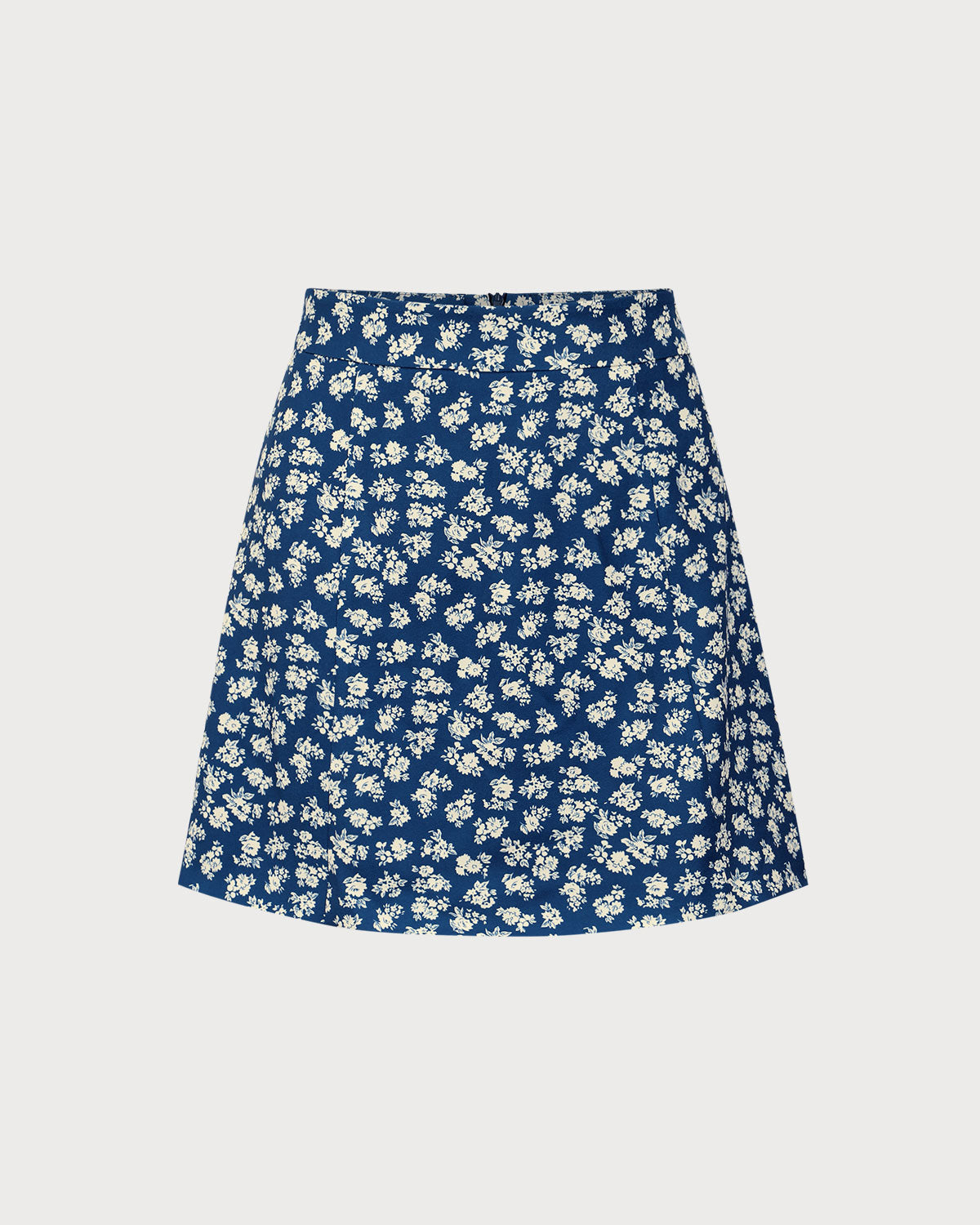 Falda Mini A-Line Floral en Marino