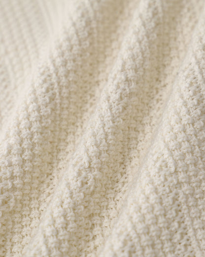 Cárdigan Texturizado Beige con Escote en U