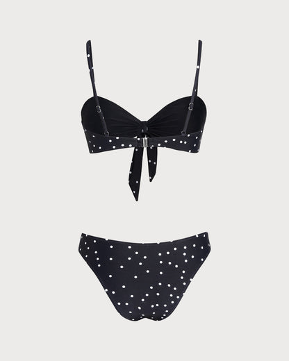 Conjuntos de Bikini de Lunares Negros