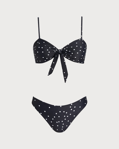 Conjuntos de Bikini de Lunares Negros
