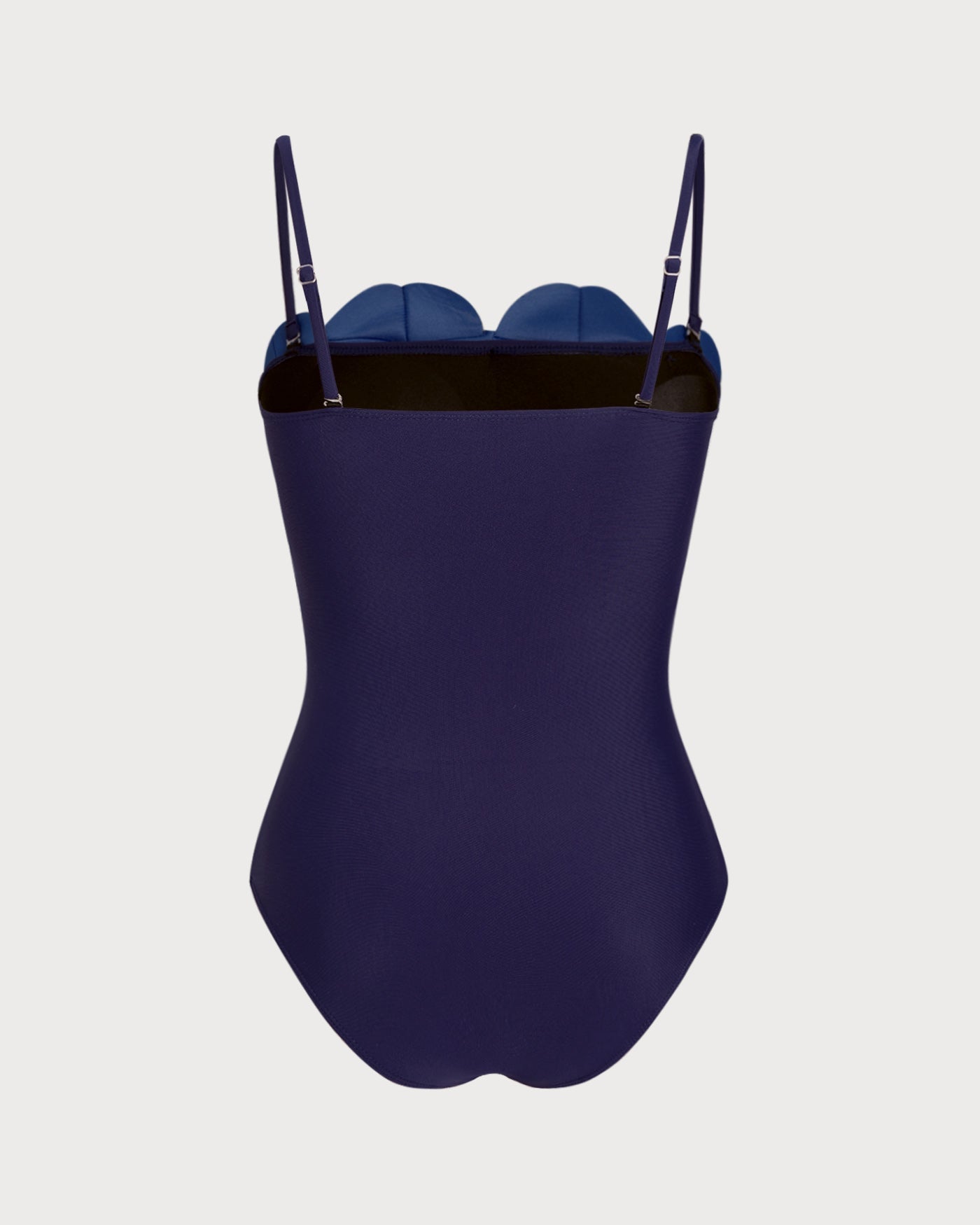 Traje de Baño de Una Pieza Floral Azul