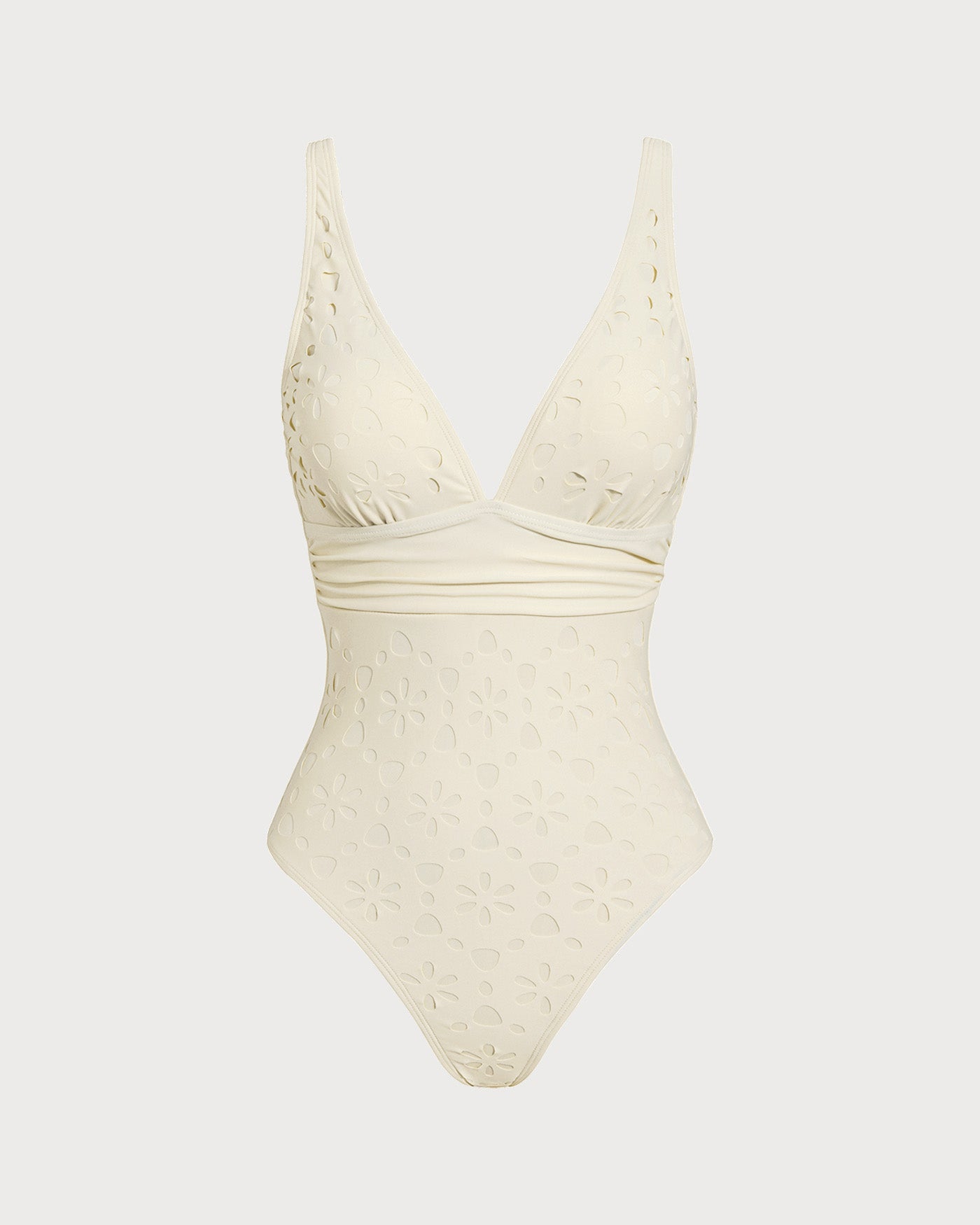 Bañador de Una Pieza Bralette Off White