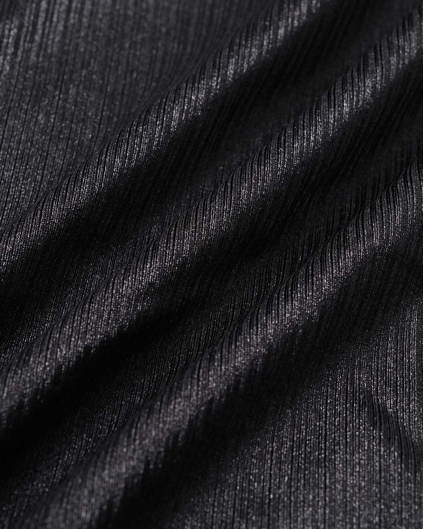 Bralette de Una Pieza Negro Sólido con O-Ring