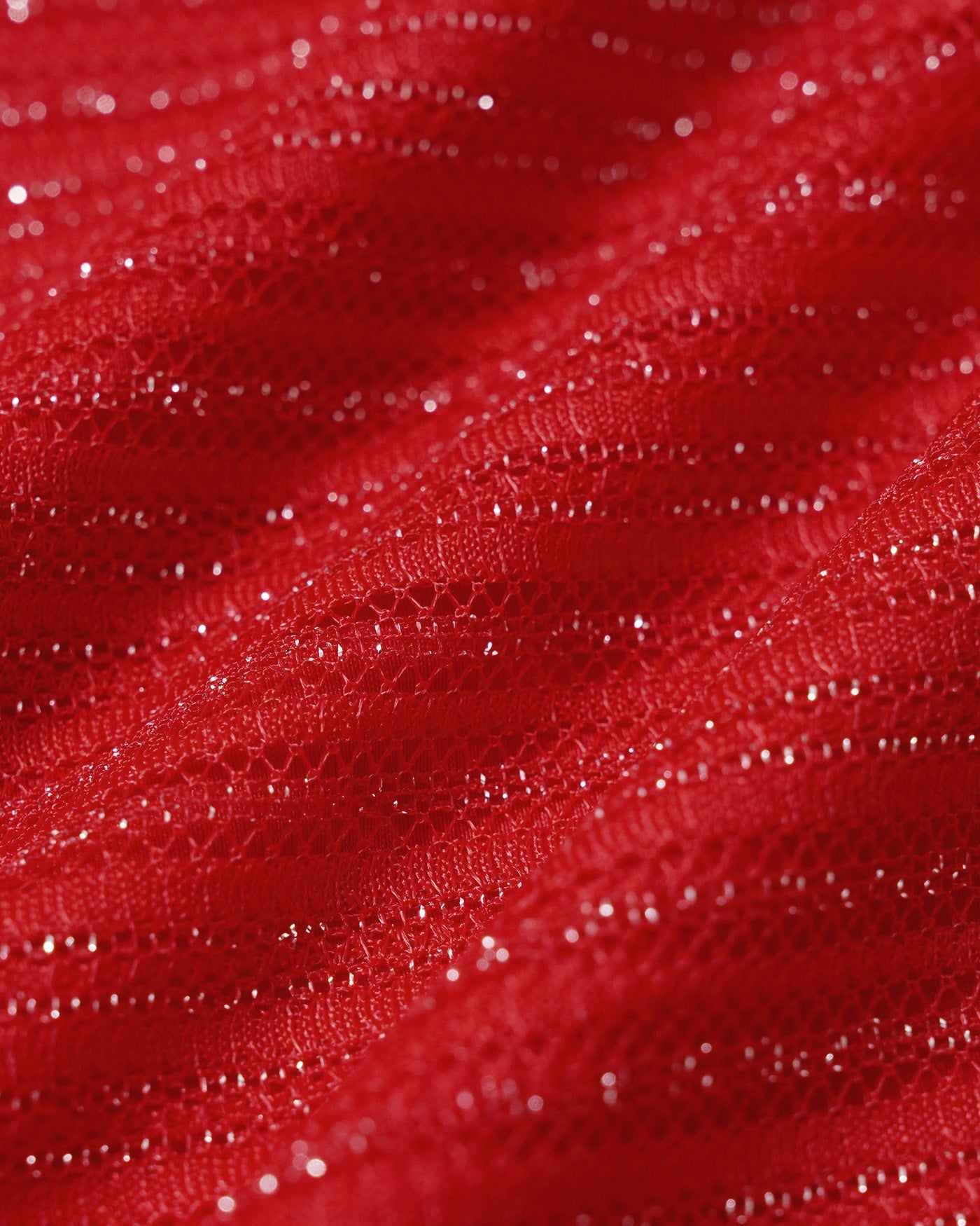 Conjunto de Bikini con Aros Rojos de Lentejuelas