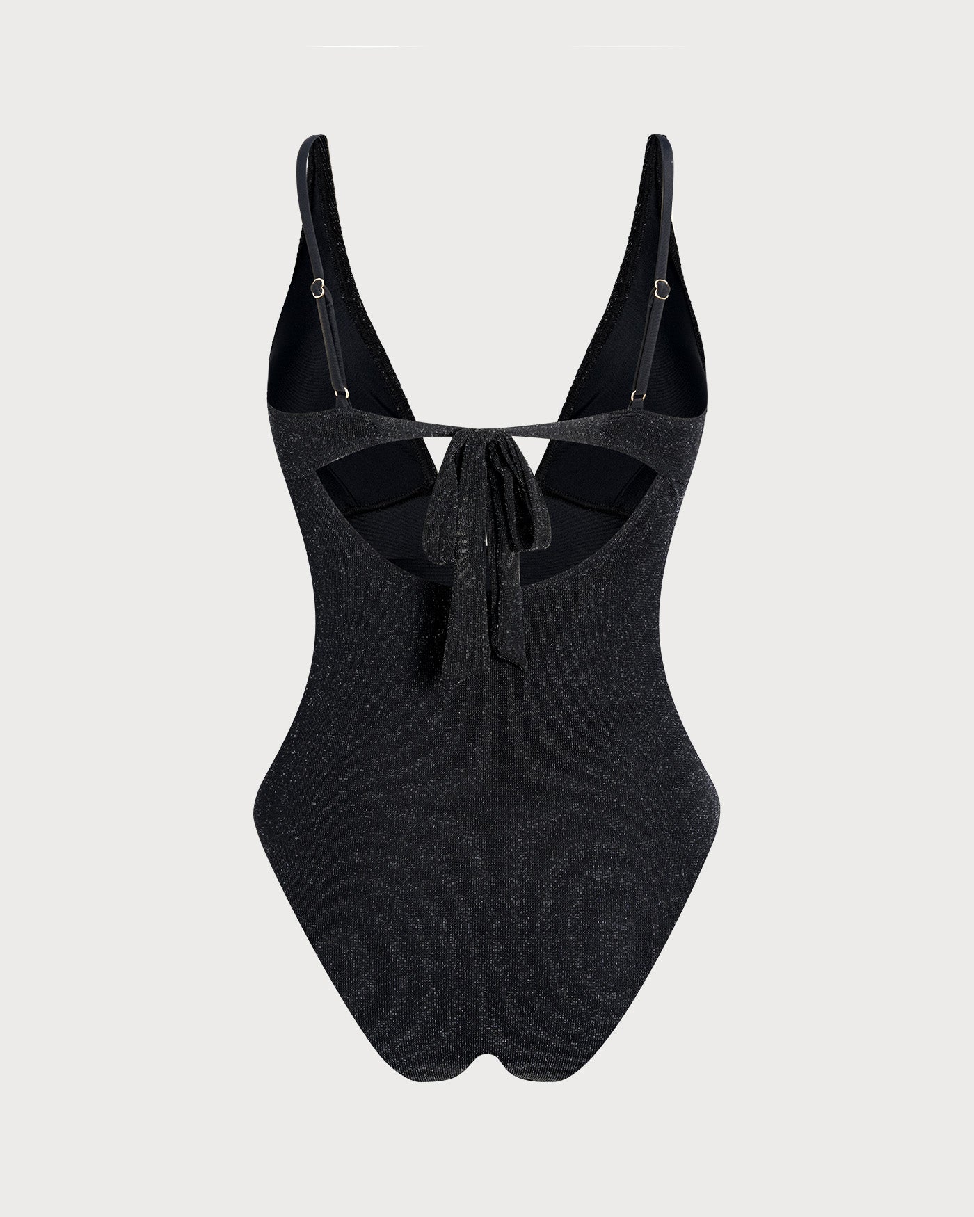 Bralette de Lentejuelas Negras de Una Pieza