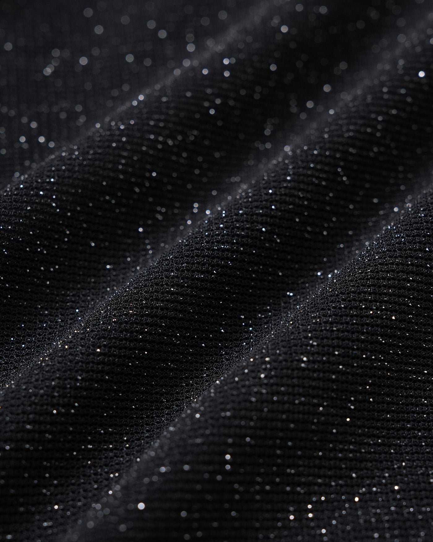 Bralette de Lentejuelas Negras de Una Pieza