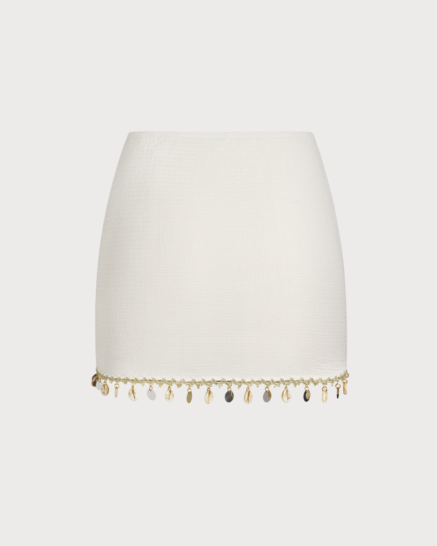Cubierta de Lentejuelas Texturizadas Beige
