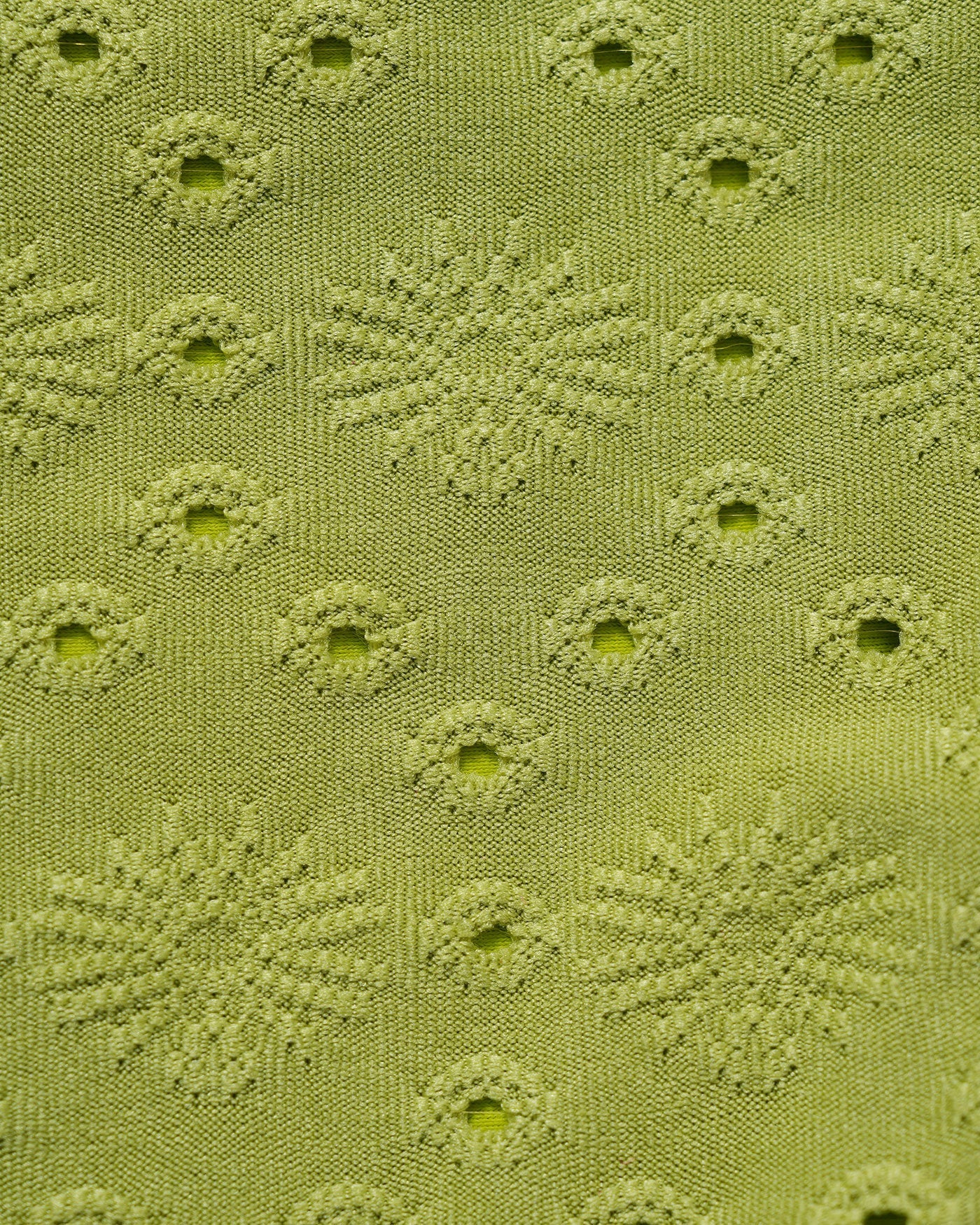 Conjunto de Bikini Triangular Texturizado Verde