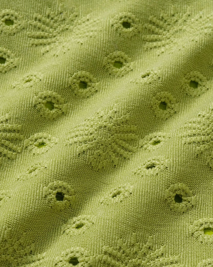 Conjunto de Bikini Triangular Texturizado Verde