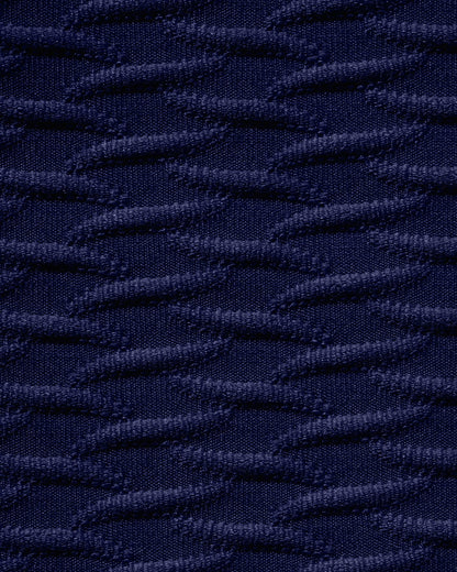 Conjunto de Bikini Triangular Texturizado en Azul Real