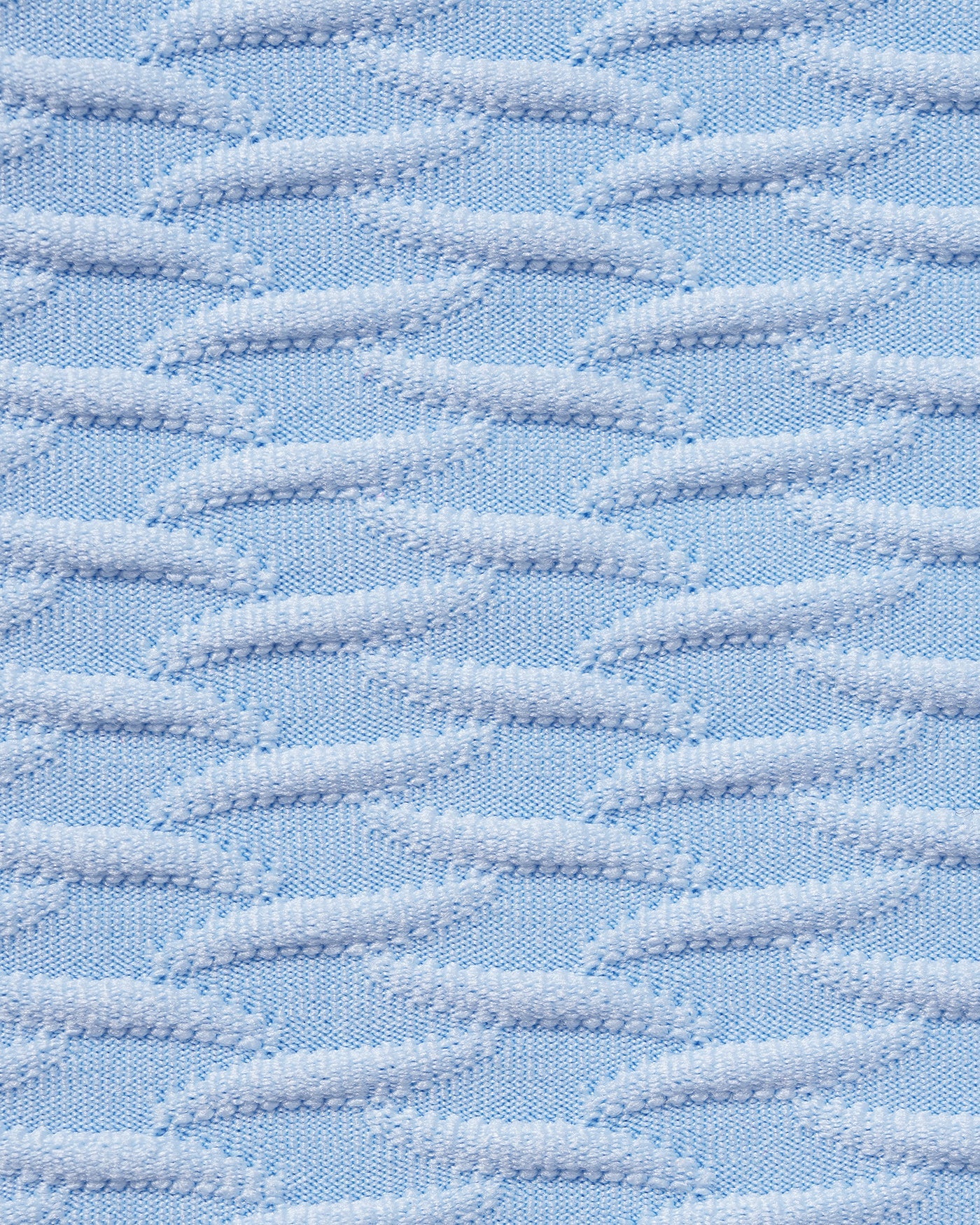 Traje de Baño de Una Pieza con Aros y Textura Azul