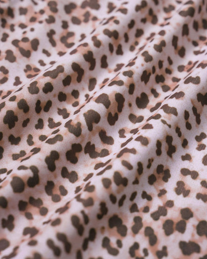 Conjunto de Bikini Halter de Estampado de Leopardo