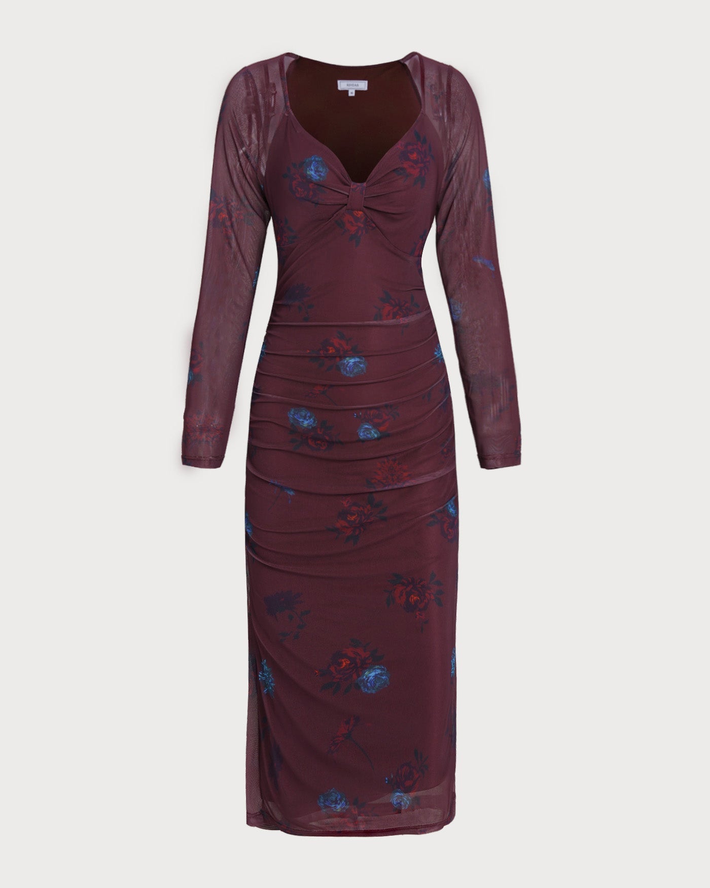 Vestido Midi Floral Violeta