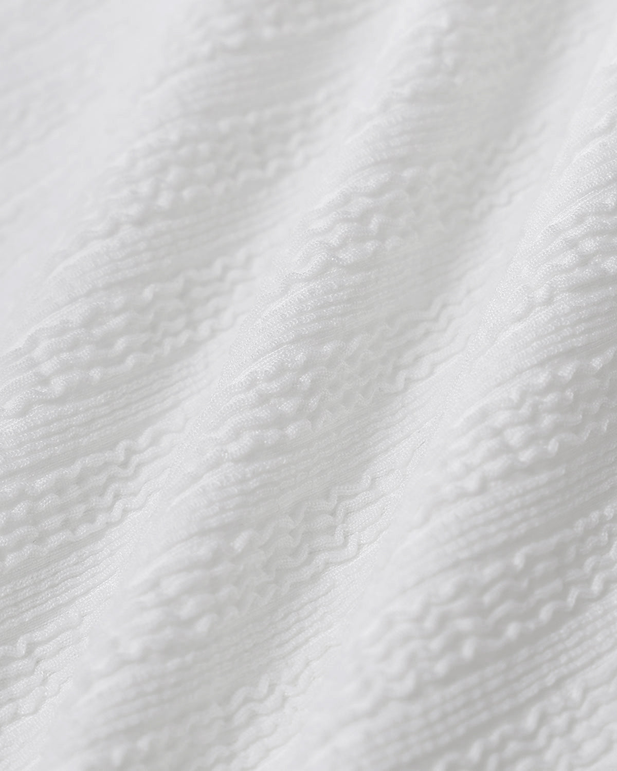 Bralette Blanco Texturizado de Una Pieza para Baño