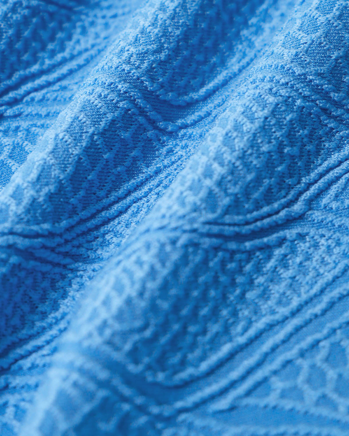 Bañador de Una Pieza con Textura Azul