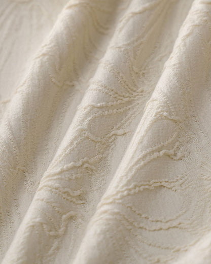 Bañador de Una Pieza Texturizado Off White