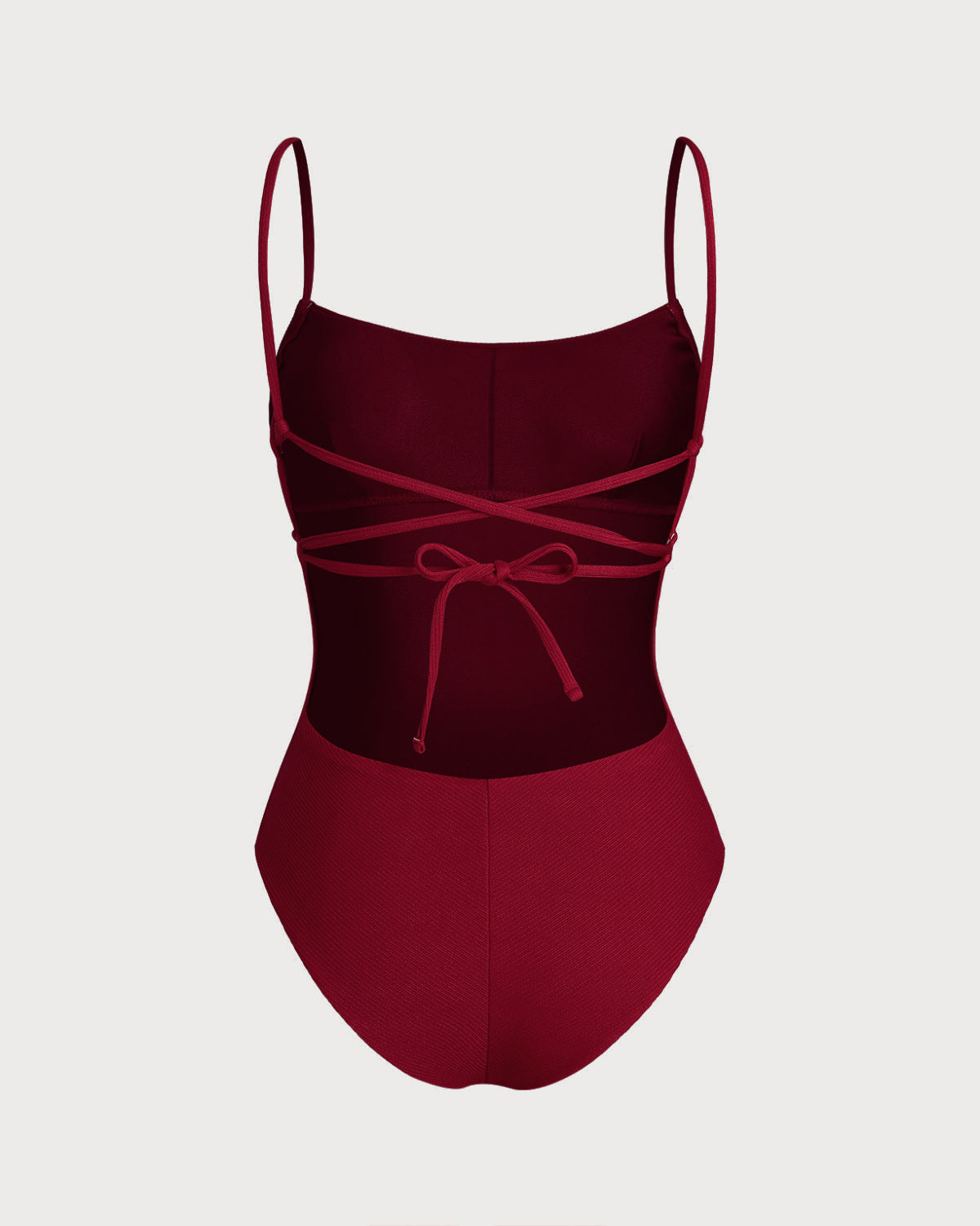 Bralette Rojo X Cruz Traje de Baño de Una Pieza