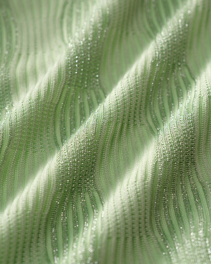 Traje de Baño de Una Pieza Texturizado en Verde con O-Ring