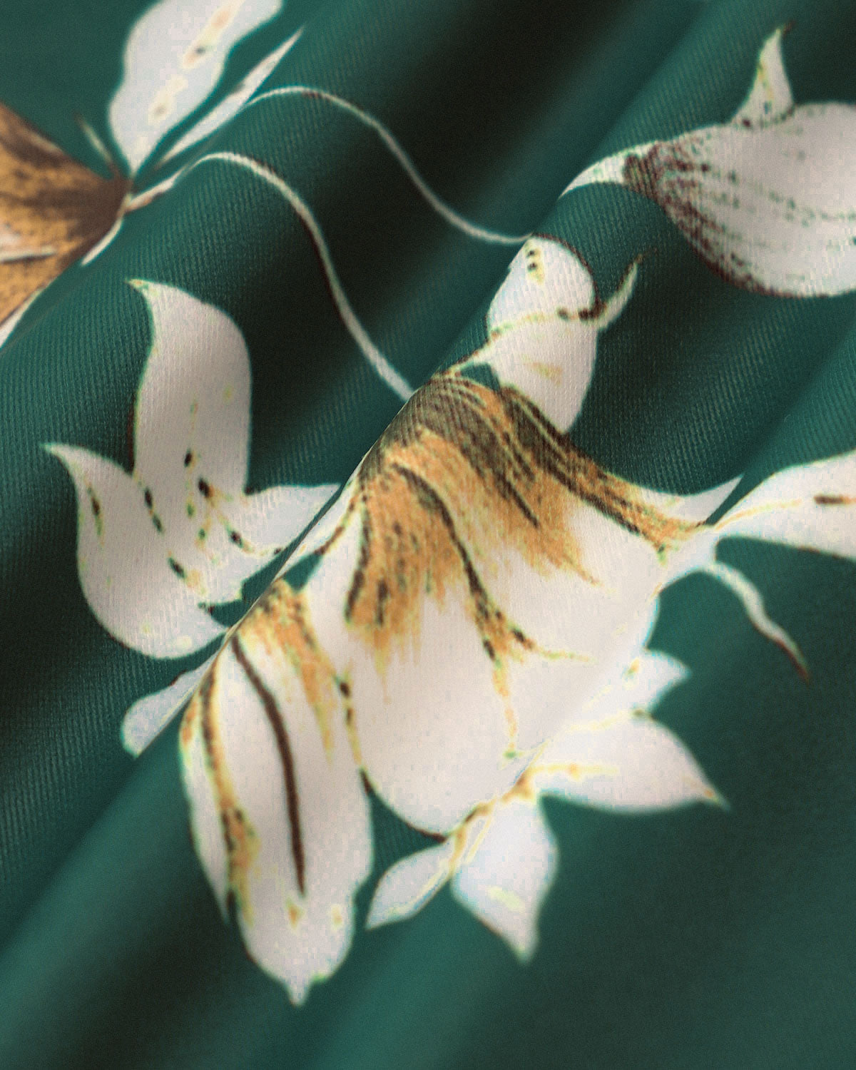 Traje de Baño Verde Floral sin Espalda