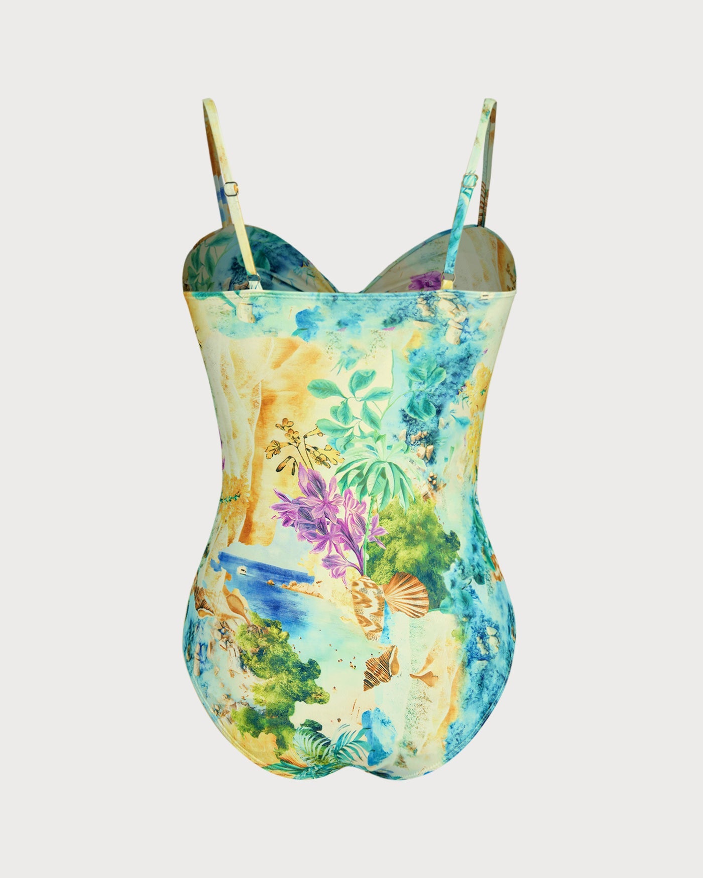 Traje de Baño de Una Pieza Floral Twist